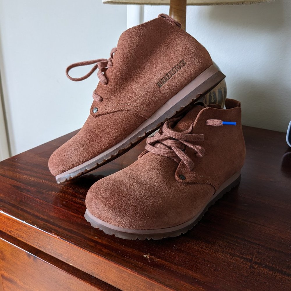 Birkenstock Women's Brown Suede Chukka Boots